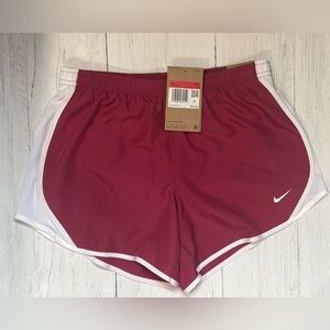 NWT Nike Kids Running Shorts Pink White Size Large